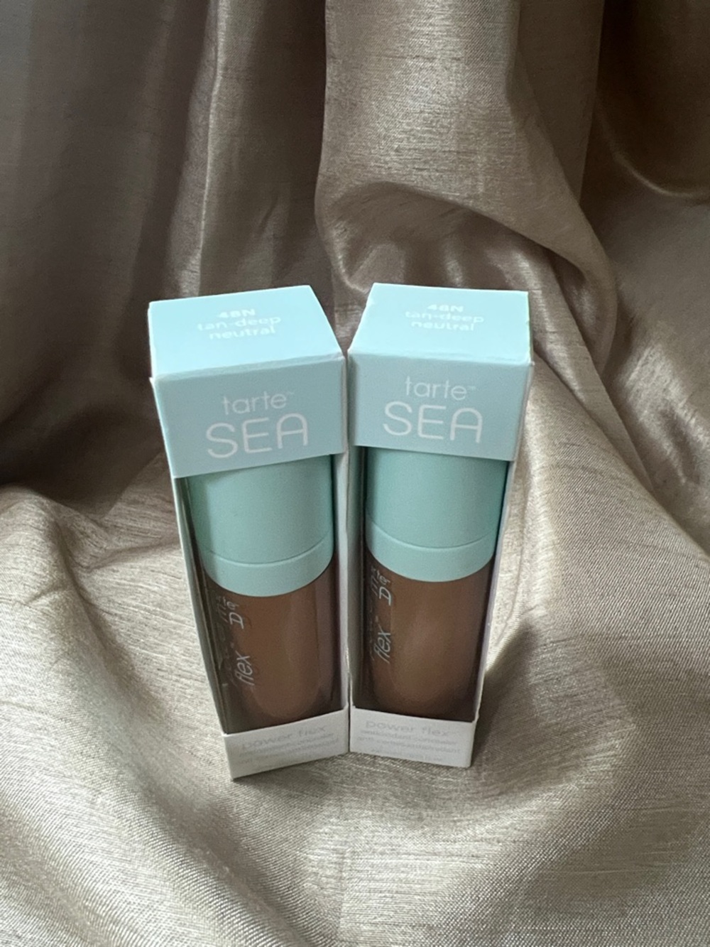 Tarte sea power flex antioxidant concealer 48N Tan deep neutral 2 pc lot